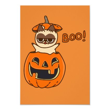 Pumpkin Cat Boo Card