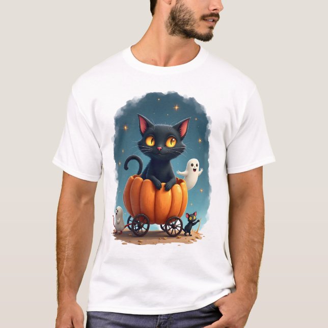 Pumpkin Cat Express T-Shirt (Front)