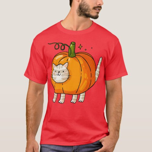 Pumpkin Cat T_Shirt