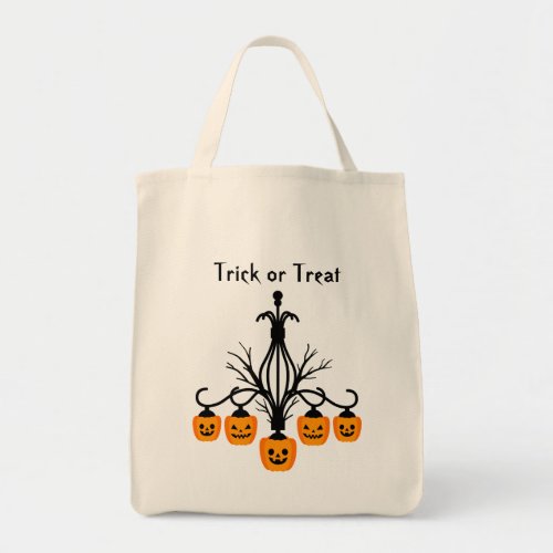 Pumpkin chandelier Halloween gothic loot Tote Bag