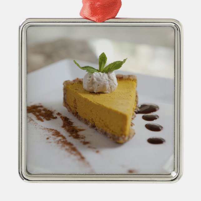Pumpkin Cheesecake Metal Ornament (Front)