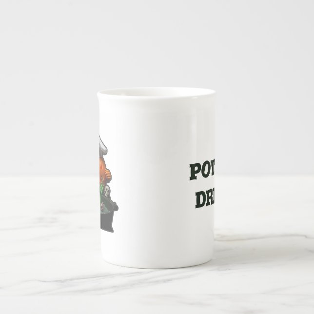Pumpkin Chef Halloween – Witch’s Brew themes Bone China Mug (Front)