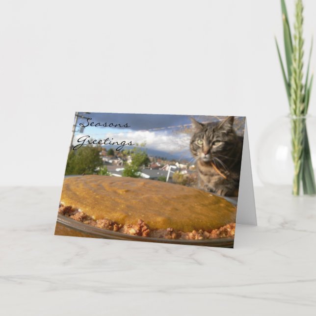 Pumpkin Chiffon Pie Recipe Card (Front)