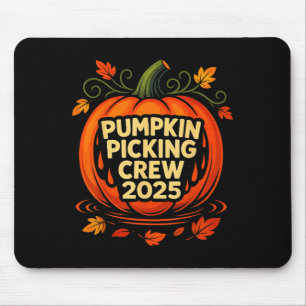 Pumpkin Cking Crew 2025 Halloween Pumpkin Crew  Mouse Pad