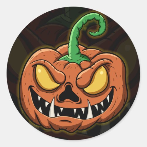 Pumpkin Classic Round Sticker
