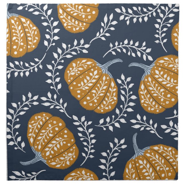 Pumpkin Cloth Napkin (Front)