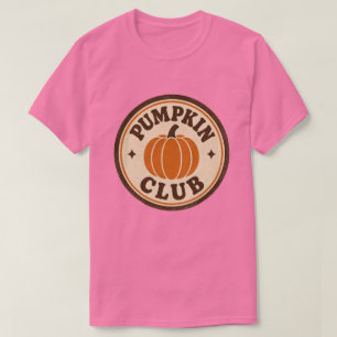 Pumpkin Club Vintage Fall Pumpkin Design T-Shirt