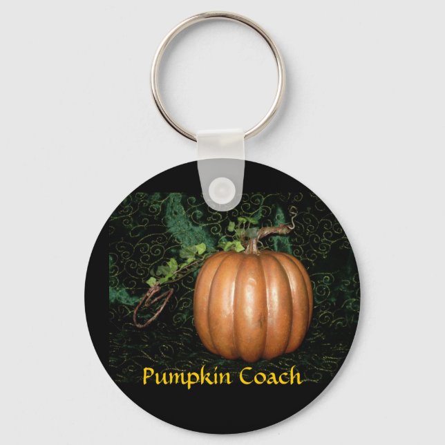 Pumpkin Coach Keychain (Front)