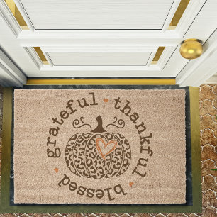 Pumpkin Coir Doormat Fiber Doormat