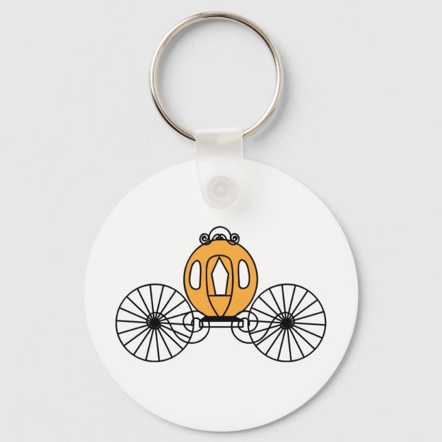 Pumpkin Colored Coach Keychain (Front)