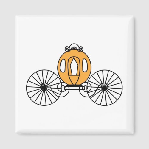 Pumpkin Colored Coach Magnet