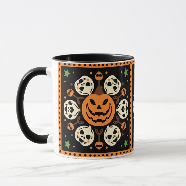 Pumpkin Complex Pattern Mug (Left)