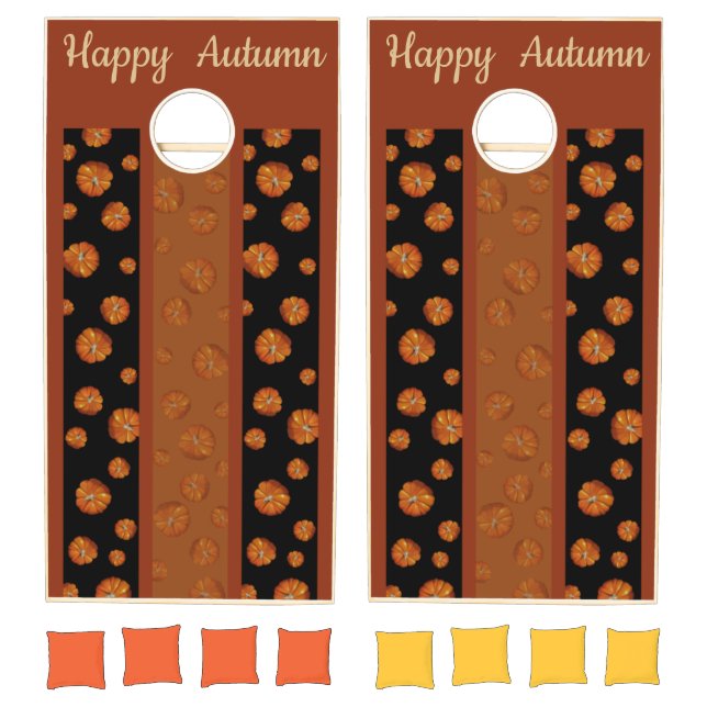 Pumpkin Cornhole Set (Set)