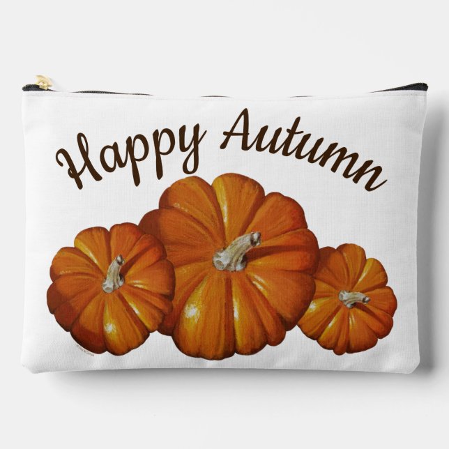 Pumpkin Cosmetic Bag (Front)