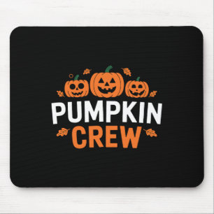 Pumpkin Crew Funny Matching Pumpkin Patch Family Mouse Pad