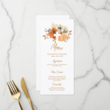 Pumpkin Cross Fall Baptism Tall Menu