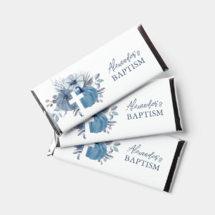 Pumpkin Cross Fall Boy Baptism Candy Bar Favor