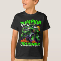 Pumpkin Crusher Monster Truck Ghosts Halloween For