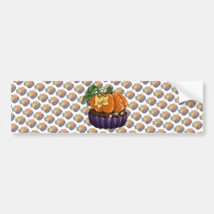 Pumpkin Cupcake Bumper Sticker