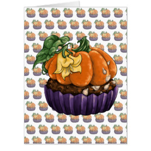 Pumpkin Cupcake Card