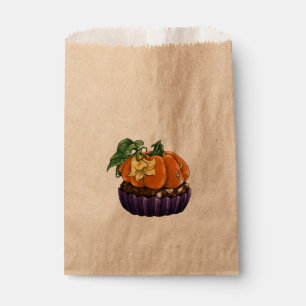 Pumpkin Cupcake Favor Bag