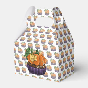 Pumpkin Cupcake Favor Boxes