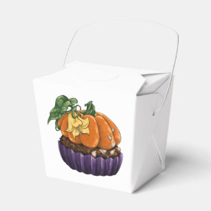 Pumpkin Cupcake Favor Boxes