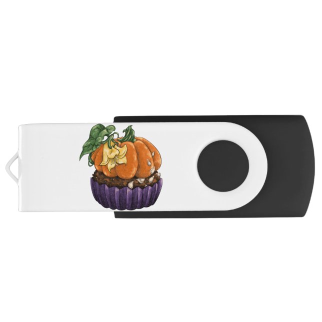 Pumpkin Cupcake Flash Drive (Back)