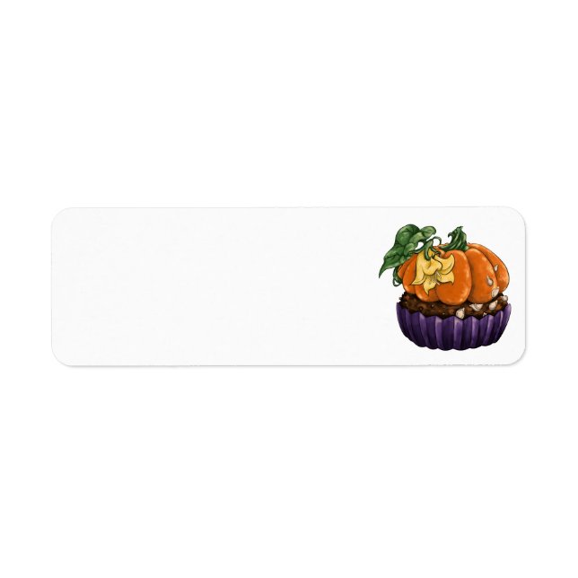 Pumpkin Cupcake Label (Front)