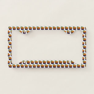 Pumpkin Cupcake License Plate Frame