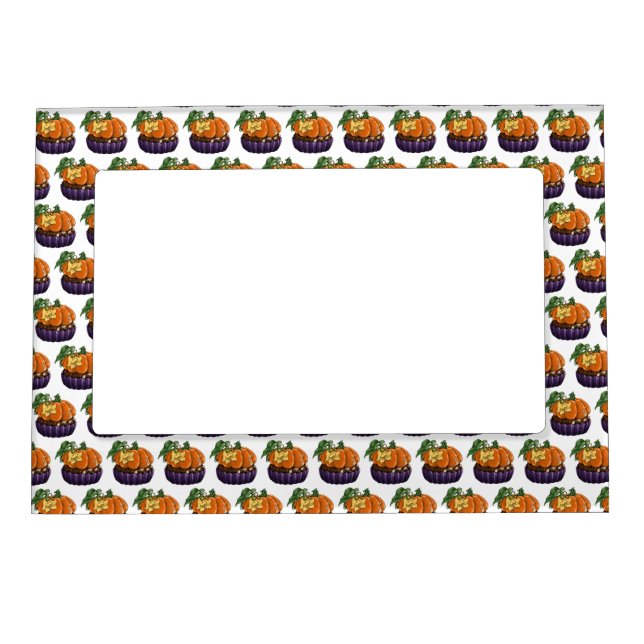Pumpkin Cupcake Magnetic Frame (Front)