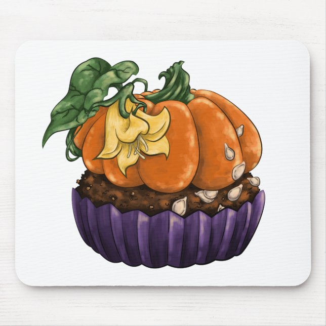 Pumpkin Cupcake Mouse Pad (Front)