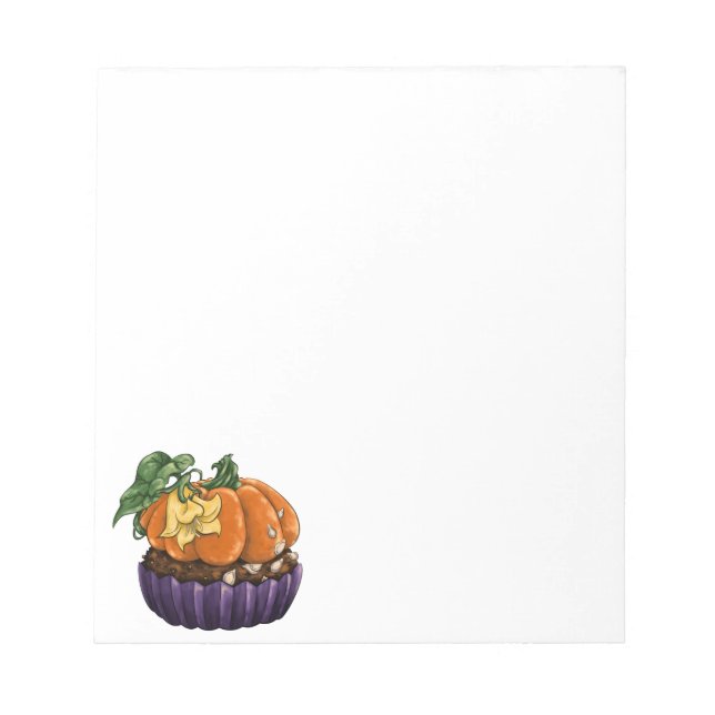 Pumpkin Cupcake Notepad (Front)