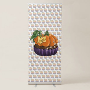 Pumpkin Cupcake Retractable Banner