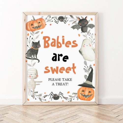 Pumpkin Cute Halloween Babies are Sweet Sign