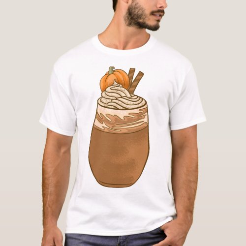 Pumpkin Cute Thanksgiving Pumpkin Coffee T_Shirt