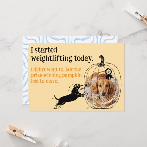 Pumpkin Dachshund Gardening Delight image mask Invitation