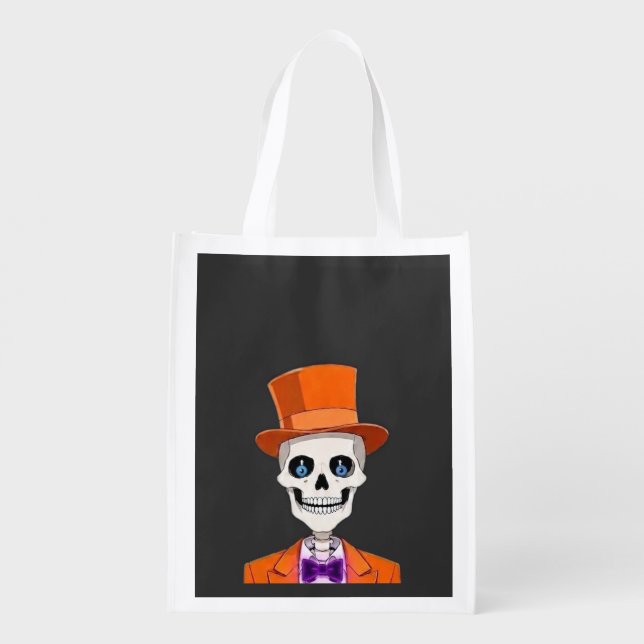 Pumpkin Dance Grocery Bag (Back)