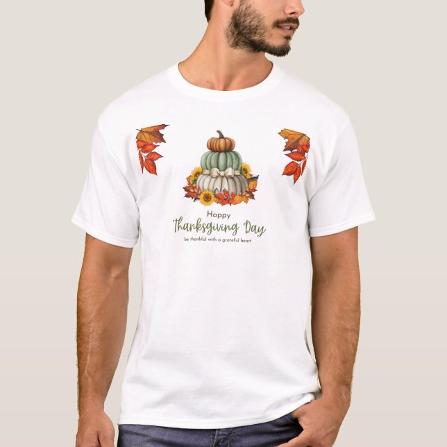 Pumpkin day white  T-Shirt (Front)