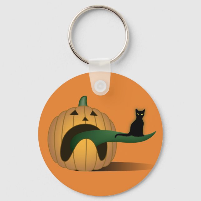 Pumpkin Disgust Keychain (Front)