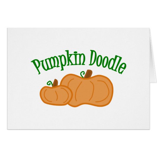 Pumpkin Doodle Cards (Front Horizontal)