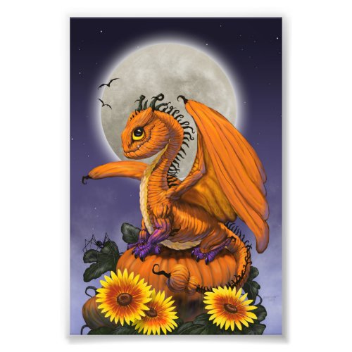 Pumpkin Dragon 4x6 Print