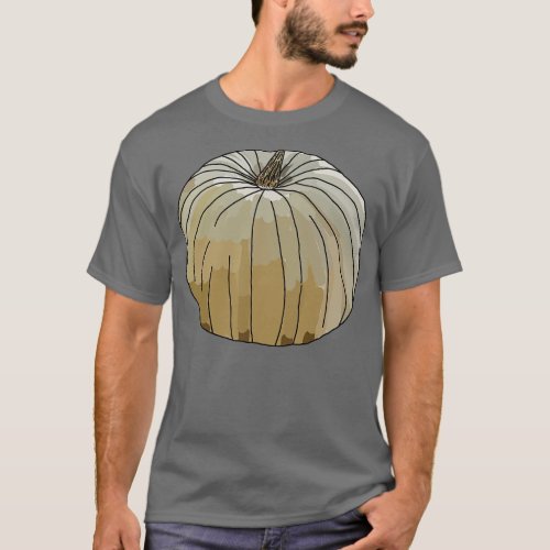 Pumpkin Drawing Harvested in Fall T_Shirt