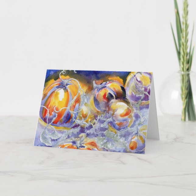 Pumpkin Dreams Blank Notecard (Front)