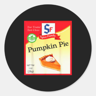 Pumpkin E Condiment Costume Holiday Sce Costumes Classic Round Sticker