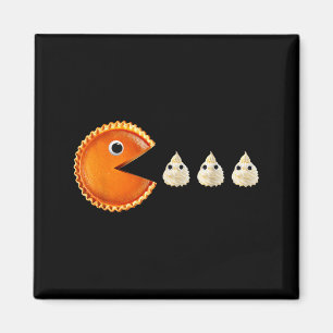 Pumpkin E Eating Whipped Cream Funny Magnet