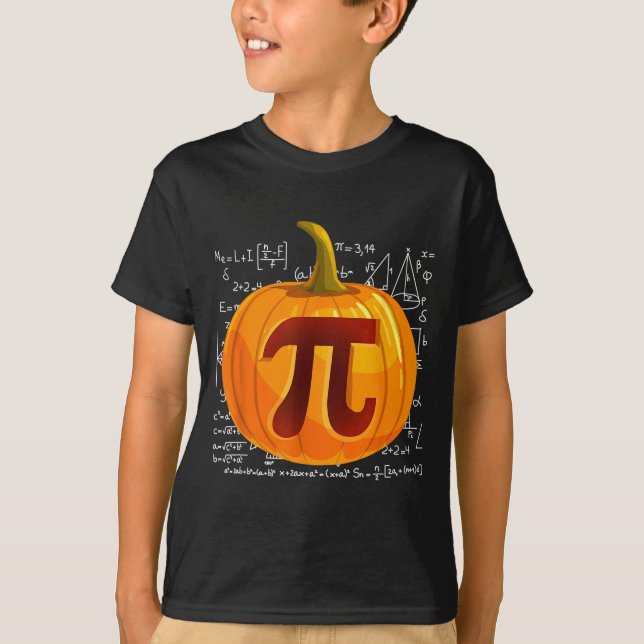 Pumpkin E Math Shirt Funny Halloween Thanksgiving  (Front)