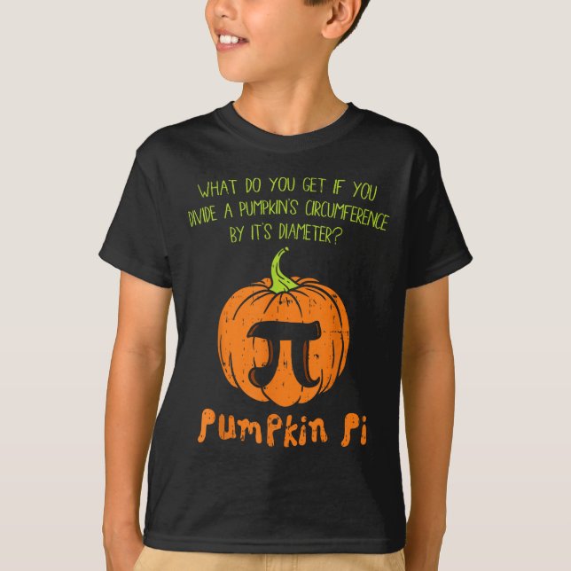 Pumpkin E Math Shirt Funny Halloween Thanksgiving  (Front)