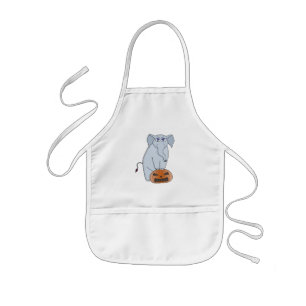Pumpkin Elephant Kids' Apron