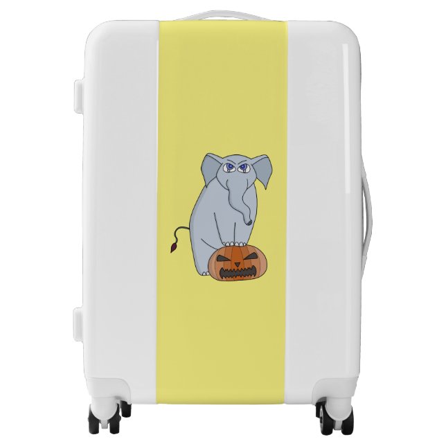 Pumpkin Elephant Luggage (Front)
